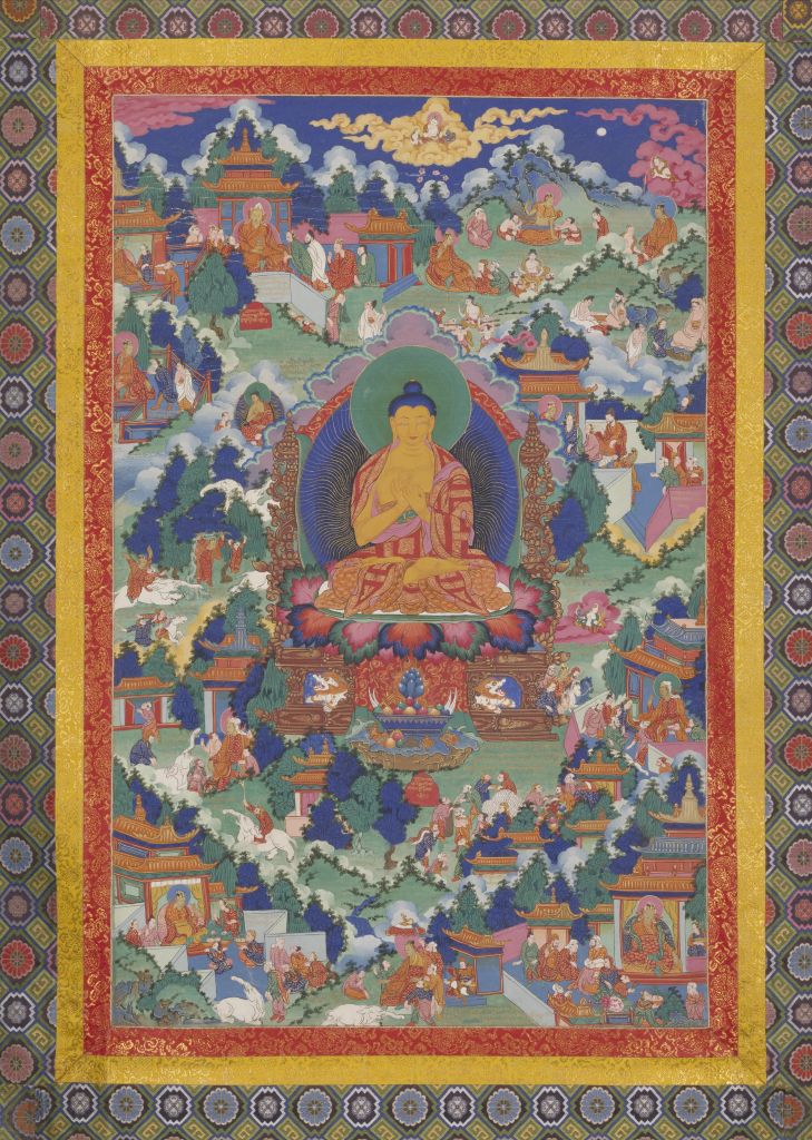 图片[1]-Origin of Sakyamuni Buddha (II) Thangka-China Archive